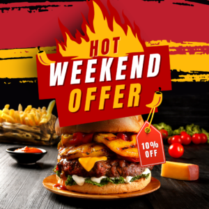 Hamburguesa Americana de Carne 2x1